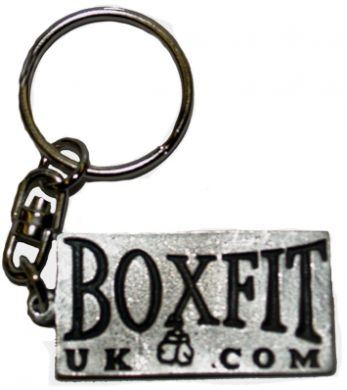 Boxfit Uk Pewter Logo Keyring